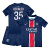 Conjunto (Camiseta+Pantalón Corto) Paris Saint-Germain Lucas Beraldo 35 Primera Equipación 2024-25 - Niño